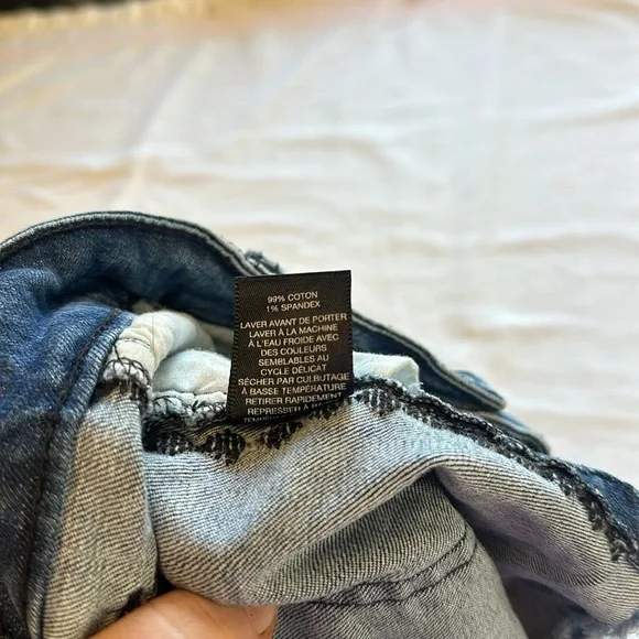 Design Lab Distressed Denim Jean Shorts - Picture 6 of 9